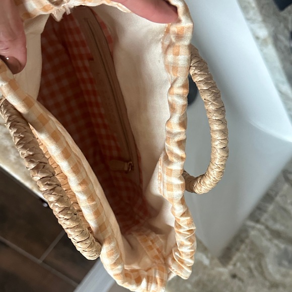 LC Lauren Conrad Tan Woven Tote Bag - Picture 2 of 4